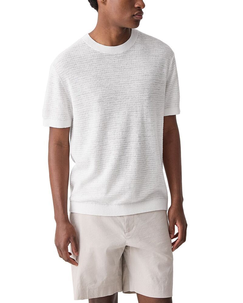 セオリー メンズ トップス シャツ リネン Theory Kolbeneo Pacific Linen Blend TShirt Winter Ivory アイボリー