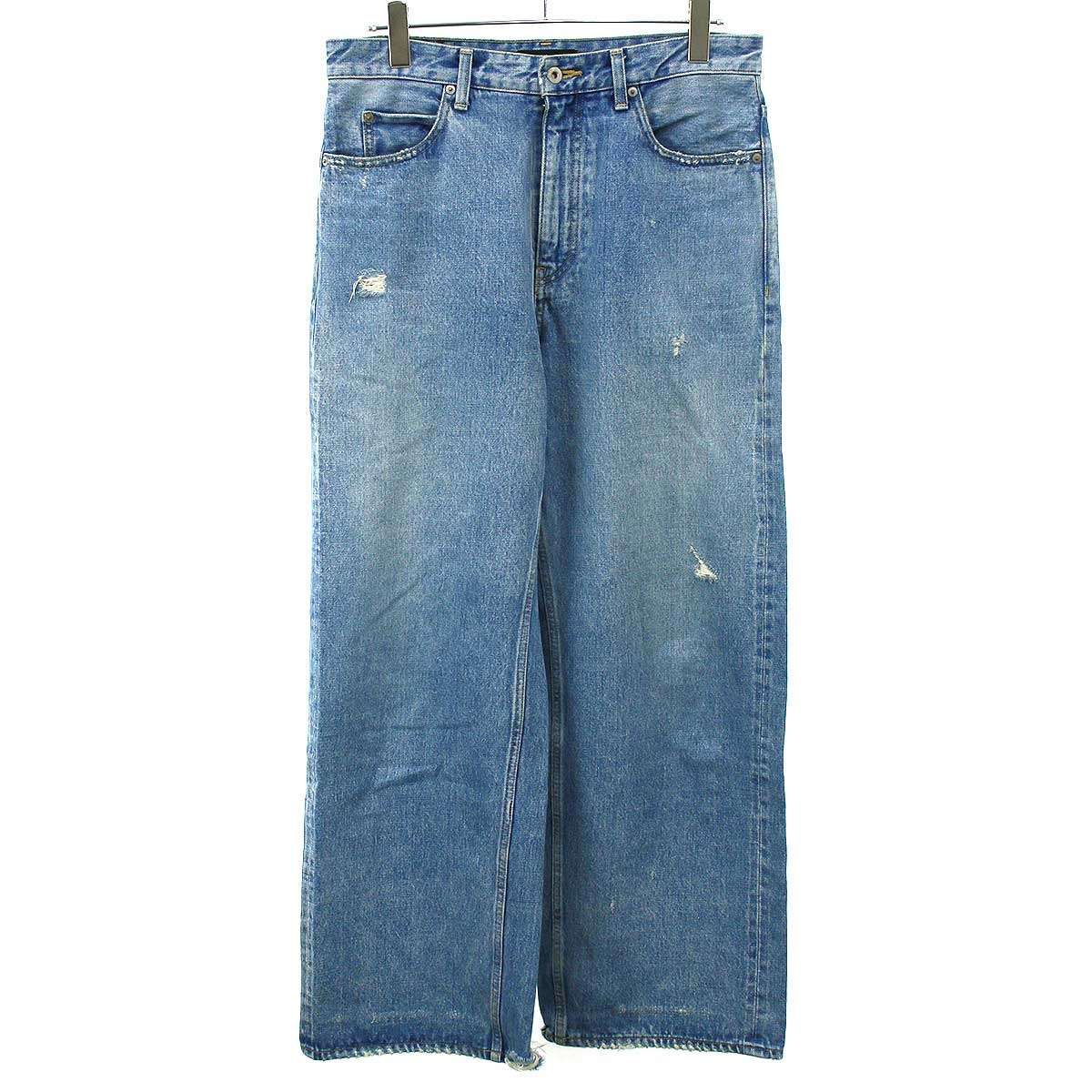 Vuja DE ヴジャデ Steve V2 Distressed Selvedge Jeans デニムパンツ インディゴ M