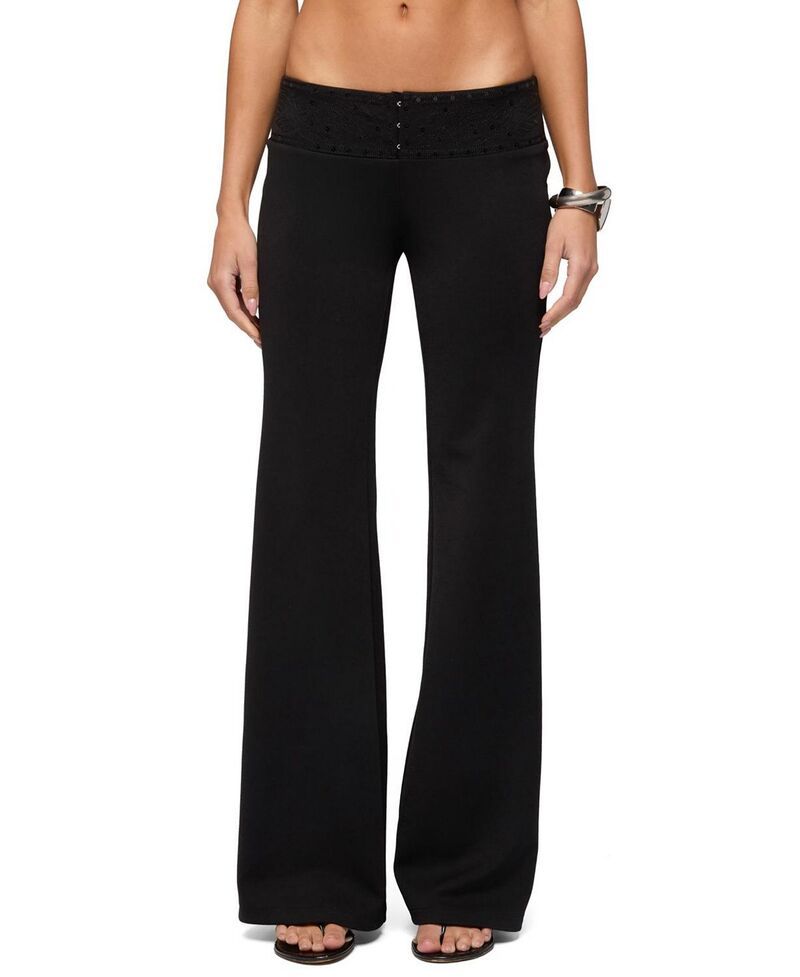 アディクテッド レディース ボトムス カジュアルパンツ スパンコール Edikted Katalia Sequin Flared Pants Black ブラック 20,985円