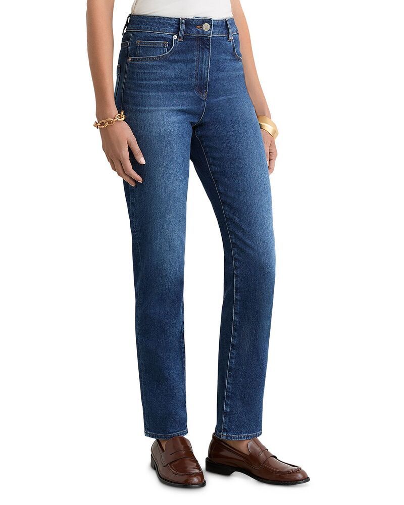 レイス レディース ボトムス デニムパンツ プチ ジーンズ REISS Petites Isabel Mid Rise Slim Jeans in Mid Blue ブルー