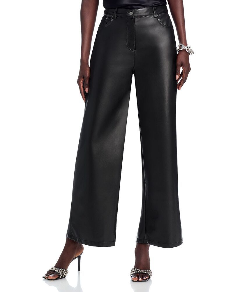 ルーシーパリ レディース ボトムス カジュアルパンツ レザー フェイクレザー Lucy Paris Adler Faux Leather Pants Black ブラック