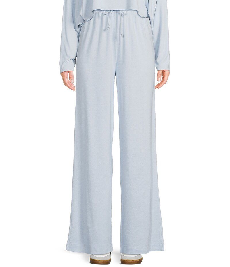 ジービー レディース ボトムス カジュアルパンツ ワイドレッグ GB Hacci Wide Leg Coordinating Drawstring Pantsky