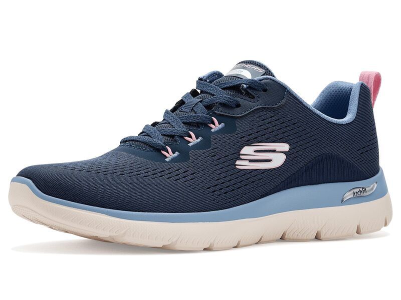 スケッチャーズ レディース シューズ スニーカー SKECHERS Arch Fit Summits NavyLight Blue ネイビー