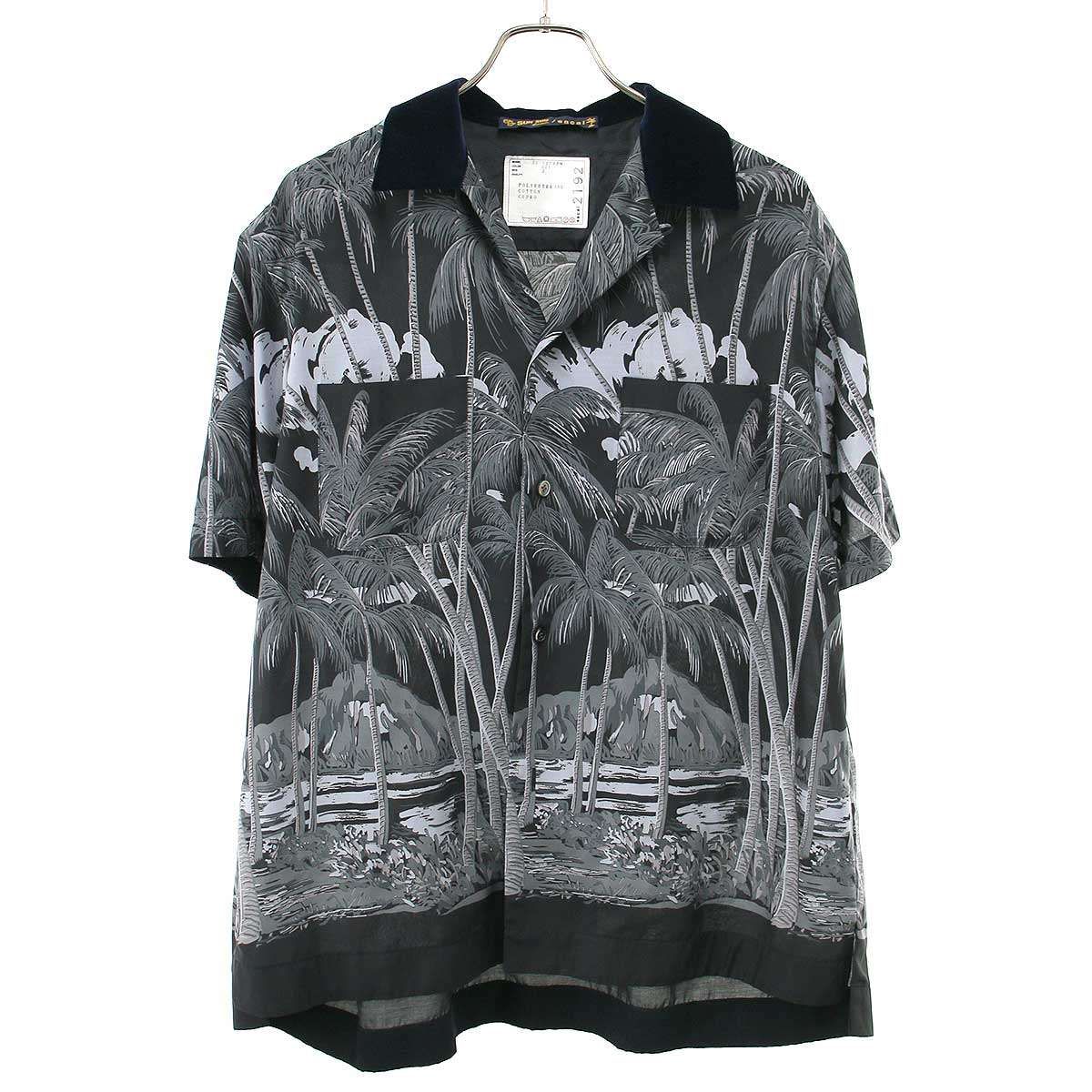 sacai×Sun Surf サカイ×サンサーフ 20SS Tropical Print Shirt ショートスリーブシャツ 20-02192M ブラック 2