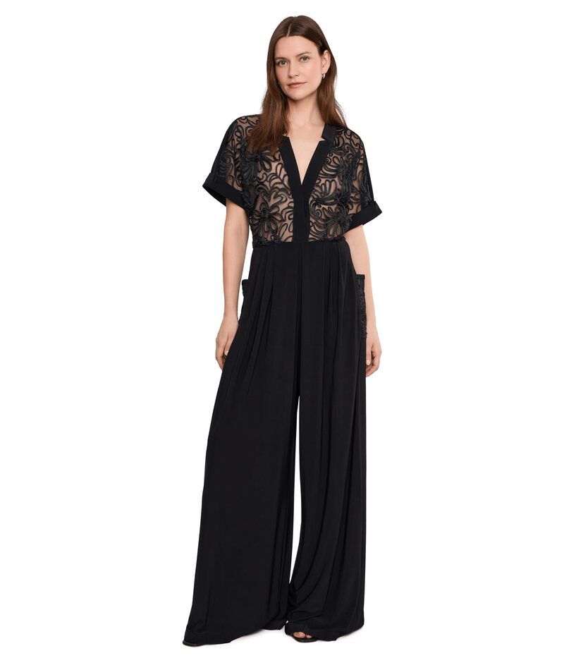 ノーマカマリ レディース トップス ジャンプスーツ Norma Kamali Geralyn Short Sleeve Jumpsuit Black ブラック