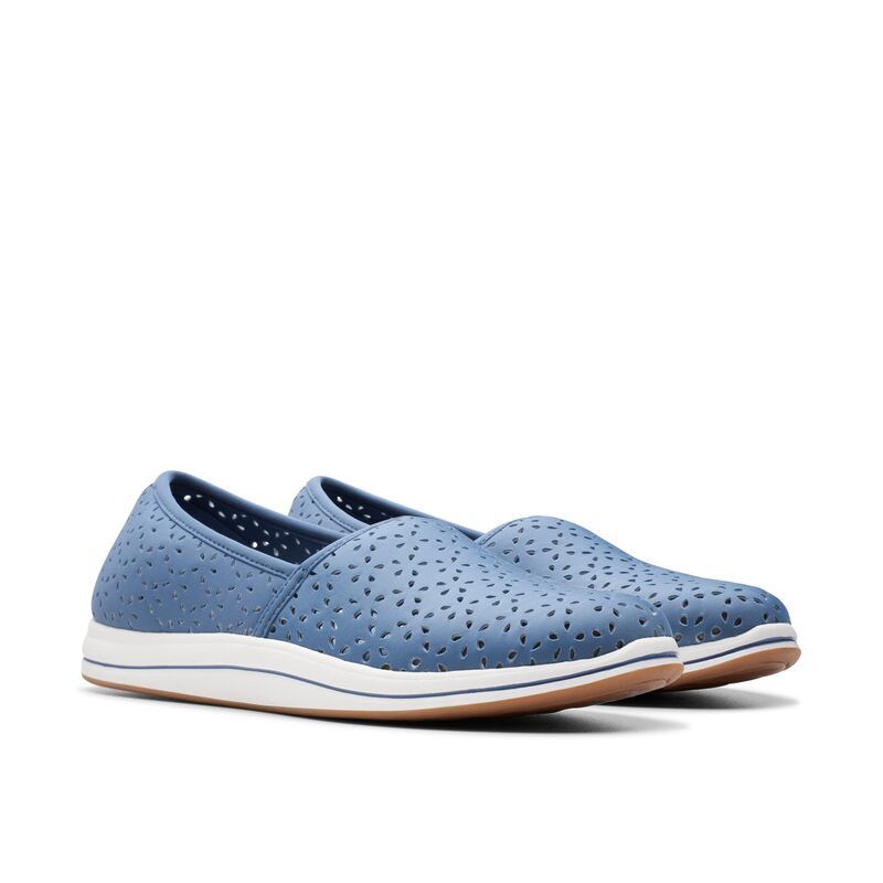 クラークス レディース シューズ スニーカー Clarks Breezemily Blue Textile ブルー