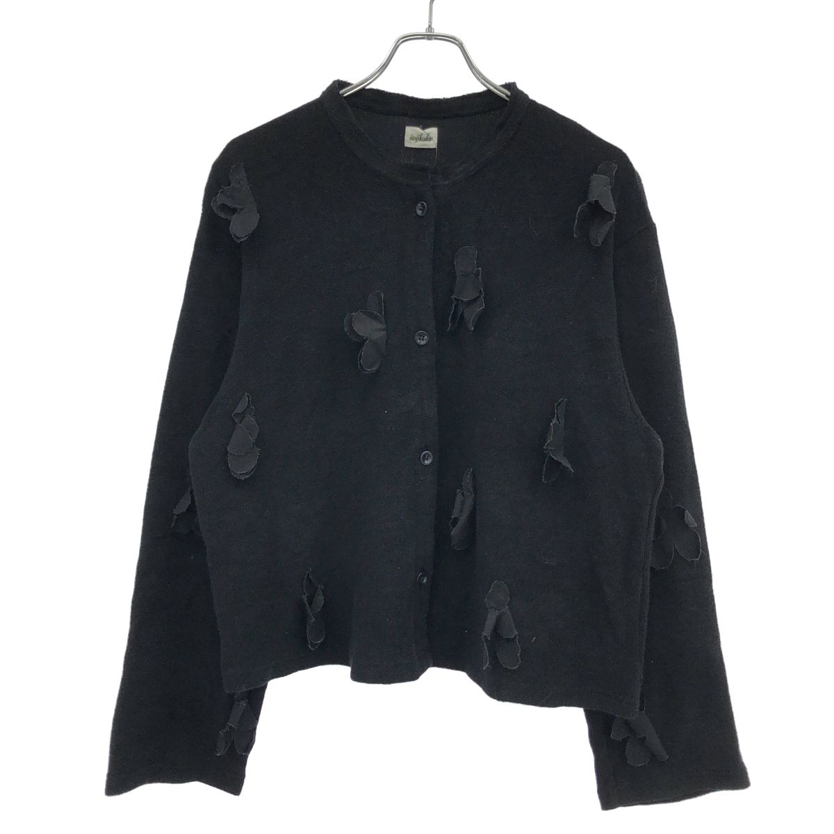 irojikake イロジカケ 24SS Flower garden pile tops フラワーパイルトップス IG24SS-TP04 ブラック S