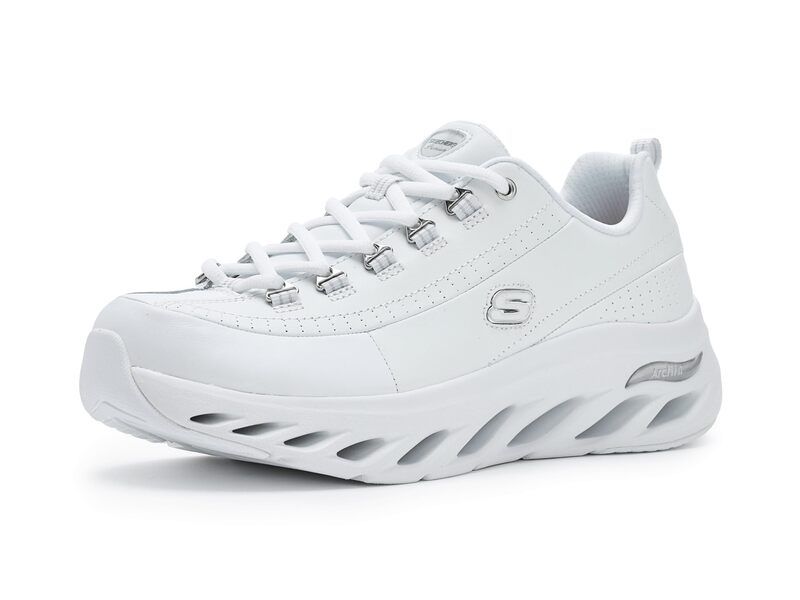 スケッチャーズ レディース シューズ スニーカー Skechers Arch Fit GlideStep White ホワイト