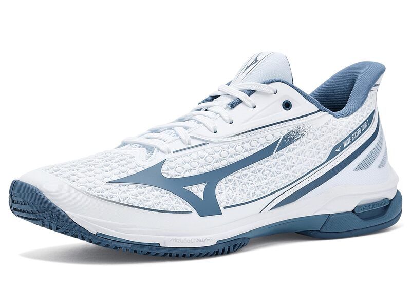 ミズノ メンズ シューズ スニーカー Mizuno Wavexceed Tour 7 AC WhiteChina Blu ホワイト