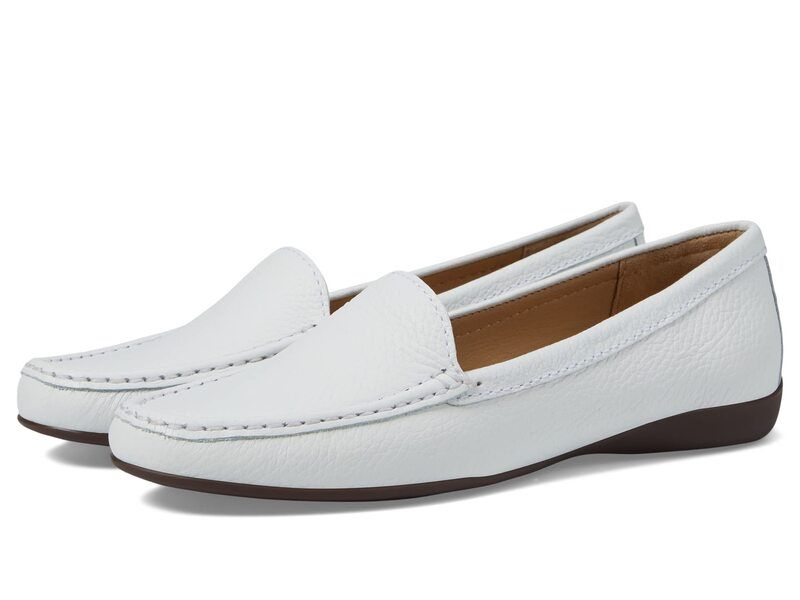 マークジョセフニューヨーク レディース シューズ スリッポン・ローファー Marc Joseph New York Lake Road White Tumbled ホワイト