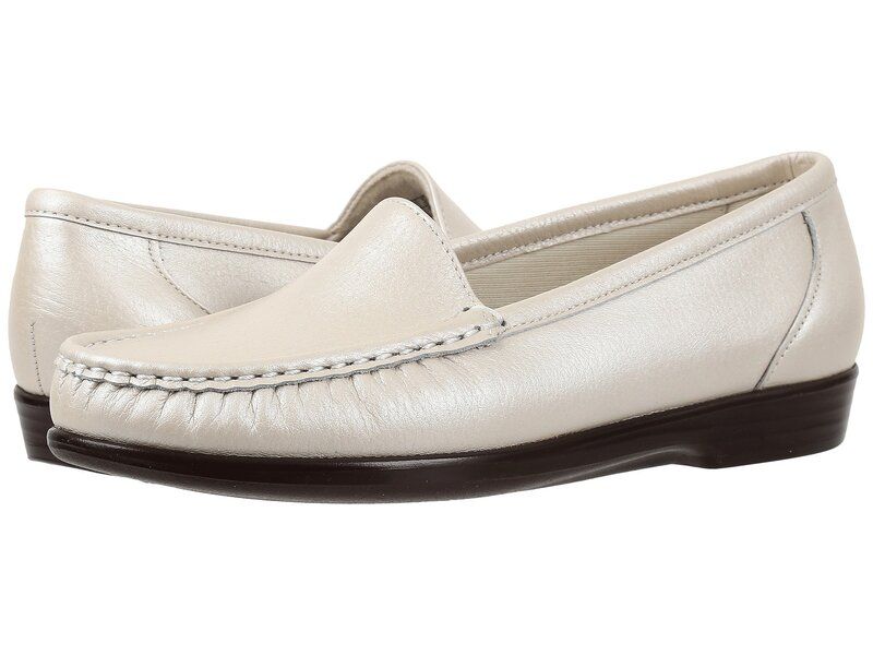 サス レディース シューズ スリッポン・ローファー Sasimplify Pearl Bone パール