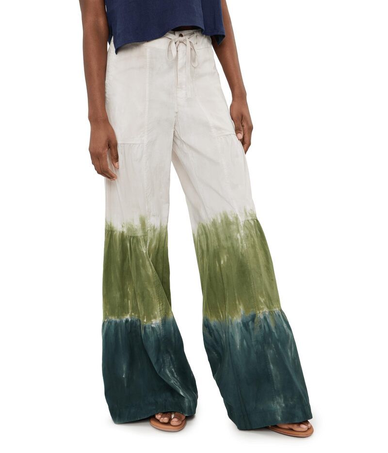エックスシーブイアイ レディース ボトムス カジュアルパンツ ワイドレッグ Xcvi Terraced Wide Leg Pants Tricolor Ombre