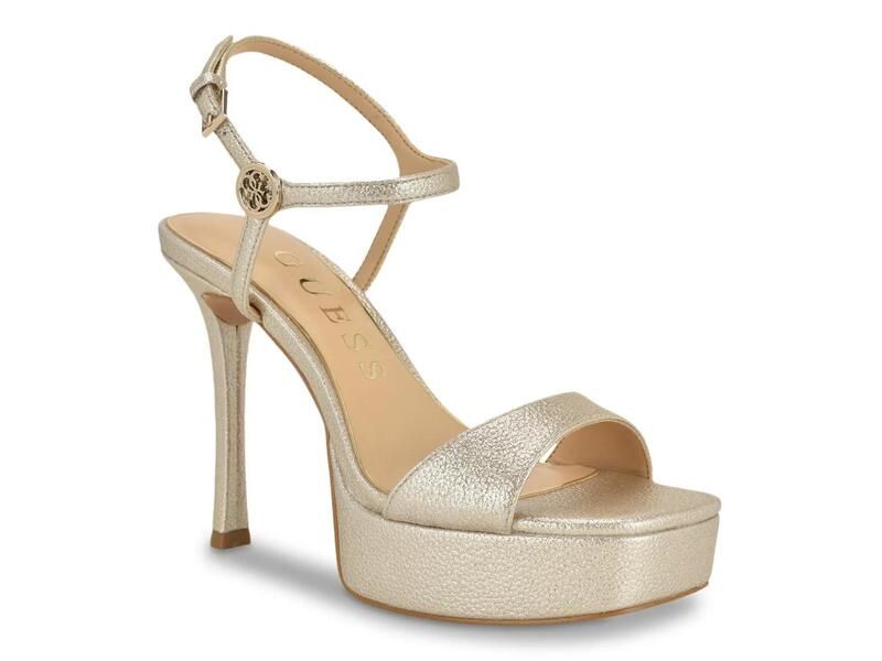 ゲス レディース シューズ サンダル プラットフォーム GuessHendora Platform Sandal Gold Metallic ゴールド