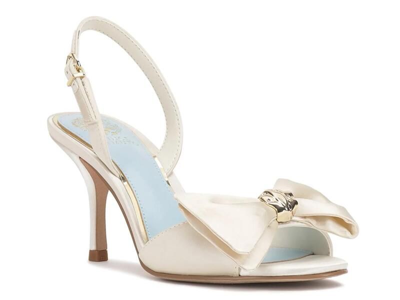 ヴィンスカムート レディース シューズ サンダル Vince CamutoPaycen Sandal White Satin ホワイト