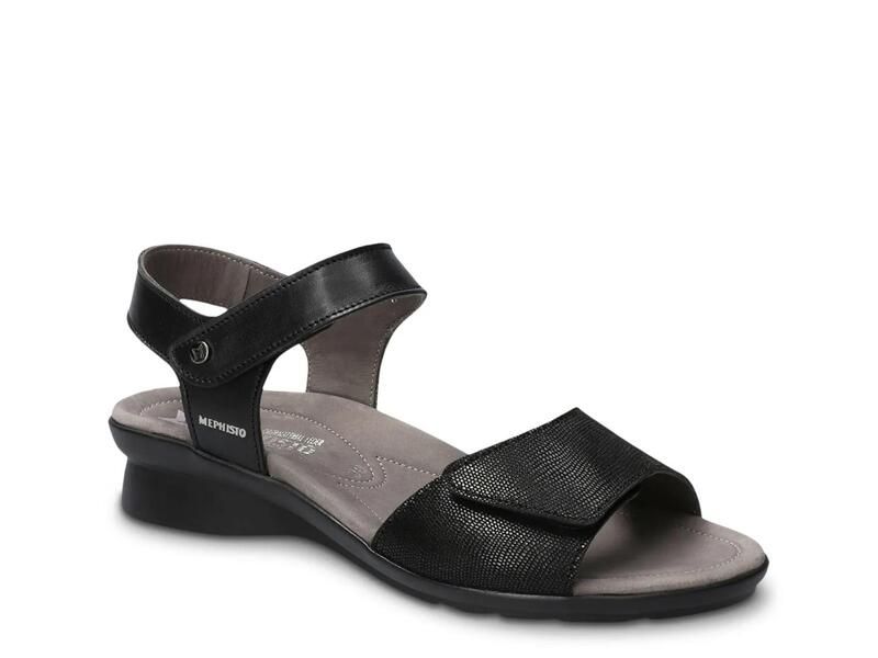 メフィスト レディース シューズ サンダル MephistoPattie Wedge Sandal Black ブラック