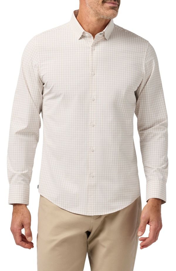 ミズンメイン メンズ トップス シャツ ギンガムチェック ギンガム MizzenMain Leeward Trim Fit Sand Crew Gingham No Tuck ButtonUp Shi