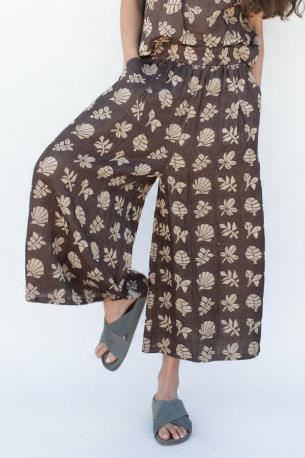 エース アンド ジグ レディース ボトムス レギンス ミディ Ace Jig Jo Midi Wide Legged Culottes Botanical