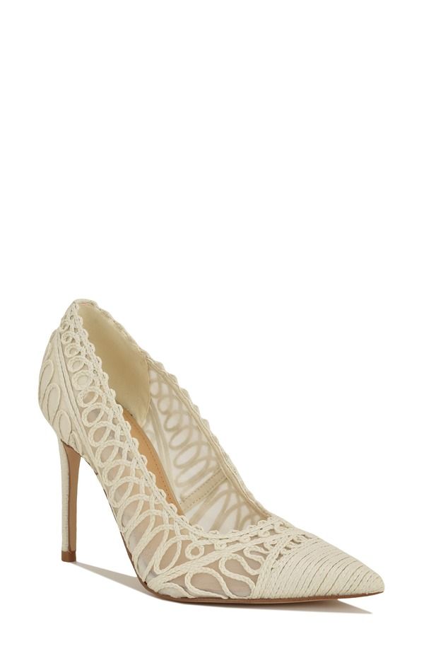 ナインウェスト レディース シューズ ヒール キャップ Nine West Frista Pointed Cap Toe Pump Ivory アイボリー