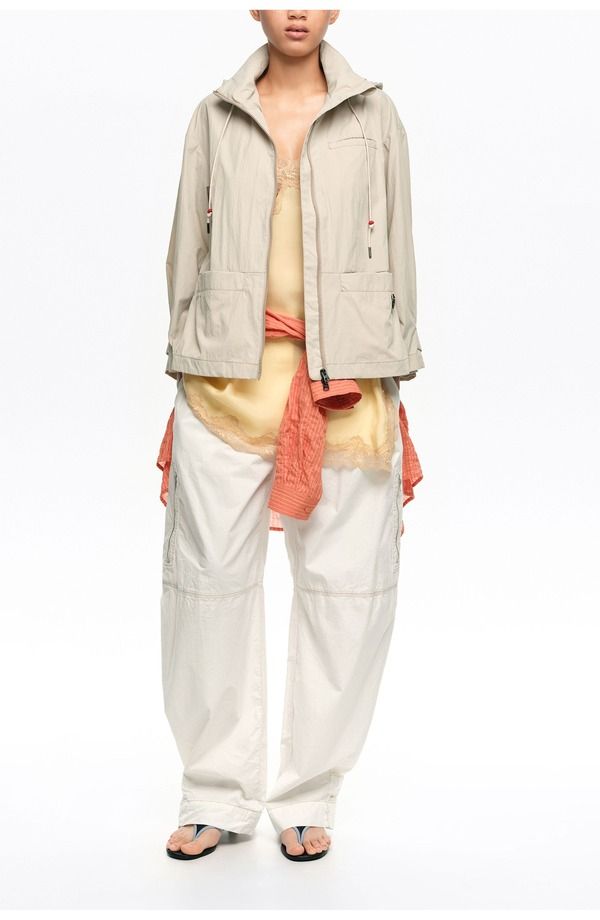 ビンバイローラ レディース アウター ジャケット・ブルゾン A ライン Bimba y Lola Fluid ALine Trench Stone ストーン
