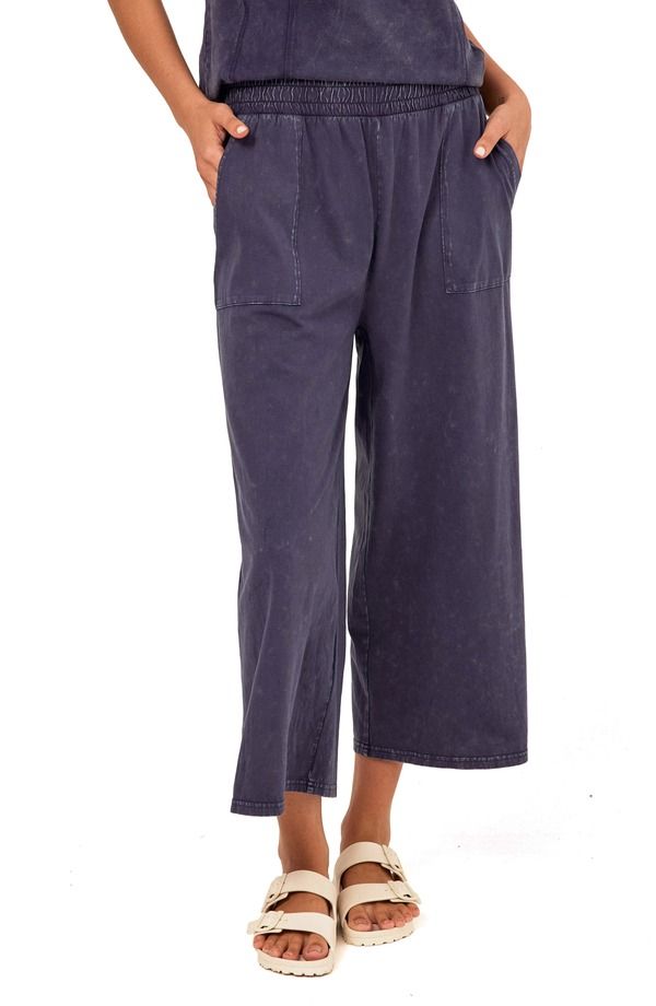 スレッズ・フォー・ソート レディース ボトムス レギンス ワイドレッグ パンツ キャップ Threads 4 Thought Alva Mineral Wash PullOn Wide Leg Cap