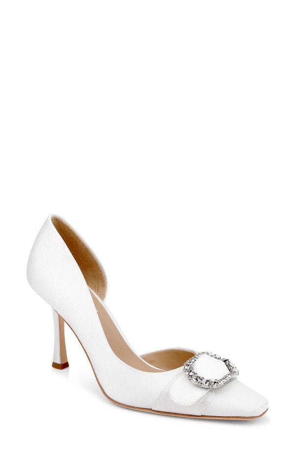 バッジェリーミシュカ レディース シューズ パンプス BADGLEY MISCHKA Odyssey Half dOrsay Pump White Crepe ホワイト