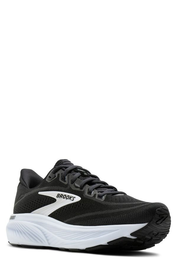 ブルックス メンズ シューズ スニーカー Brooks Ghost 18 Running Shoe Black Grey White ホワイト