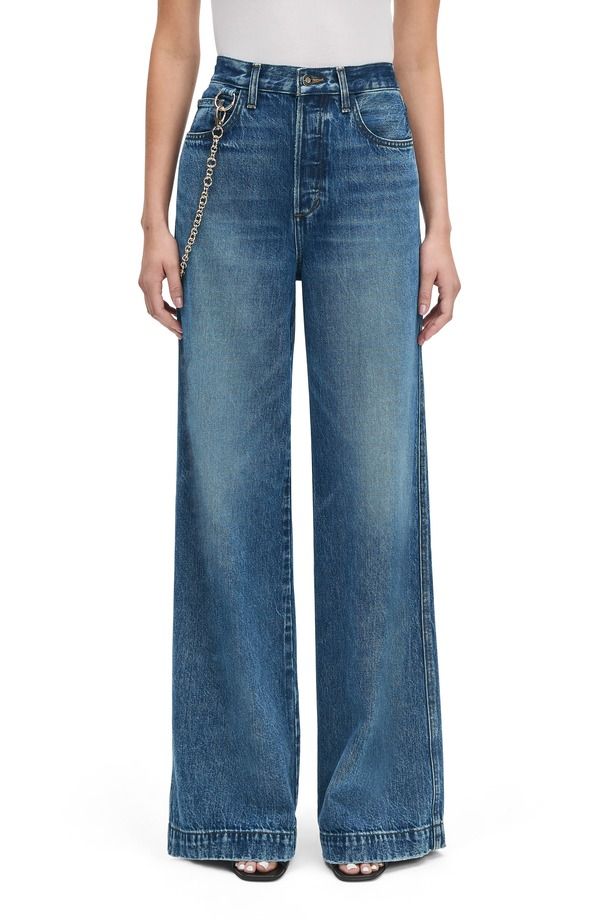 フェイバリット ドーター レディース ボトムス デニムパンツ ワイドレッグ ジーンズ Favorite Daughter The Masha Superhigh Waist Wide Leg Jean