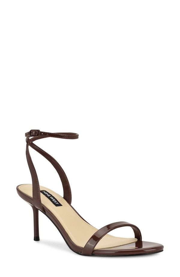 ナインウェスト レディース シューズ パンプス サンダル アンクル Nine West Waltz Ankle Strap Sandal Medium Brown ブラウン