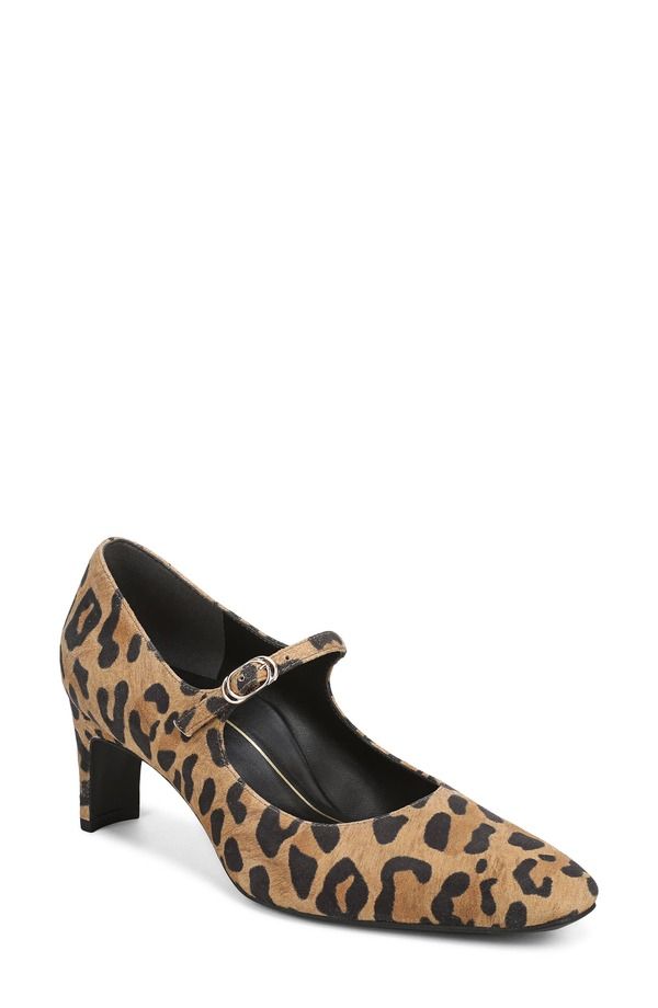 バイオニック レディース シューズ ヒール Vionic Samira Pump Tan Leopard Suede タン