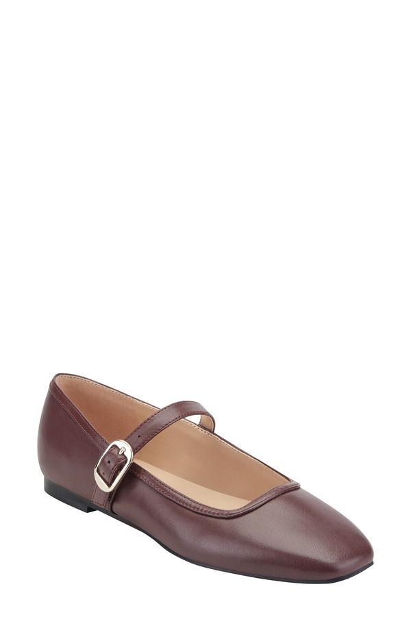 マーク・フィッシャー レディース シューズ パンプス Marc Fisher LTD Garissa Mary Jane Flat Dark Red レッド