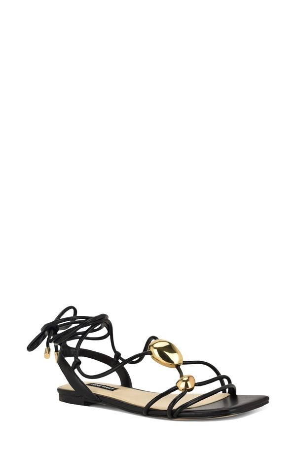 ナインウェスト レディース シューズ サンダル アンクル Nine West Niraankle Wrap Sandal Black ブラック