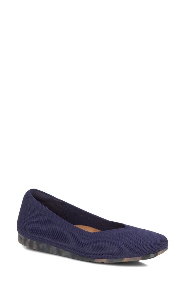 ロスハンマーソン レディース シューズ パンプス Ros Hommersoniki Ballet Flat Navy Knit ネイビー