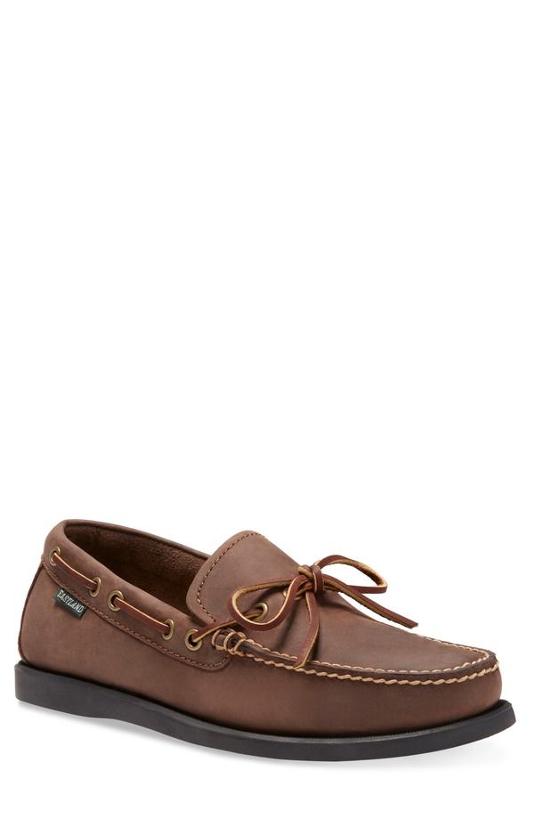 イーストランド メンズ シューズ スリッポン・ローファー Eastland Yarmouth Topstitched Moc Toe Loafer Bomber Brn
