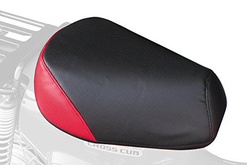 R★スペシャルパーツ武川 クッションシートカバー ディンプルブラック/レッド表皮/シングルブラックステッチ クロスカブ50(AA06) 09-11-0182 37901ce3