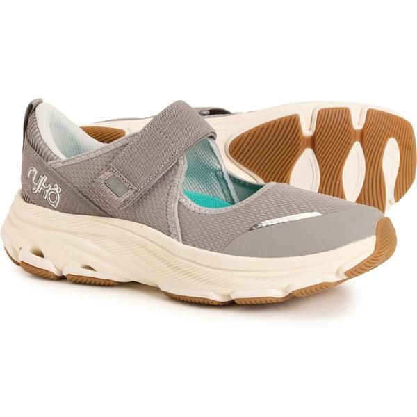 ライカ レディース シューズ スニーカー レザー ryka Devotion X Max Mary Jane Walking Shoes Leather For Women Sky Grey グレー