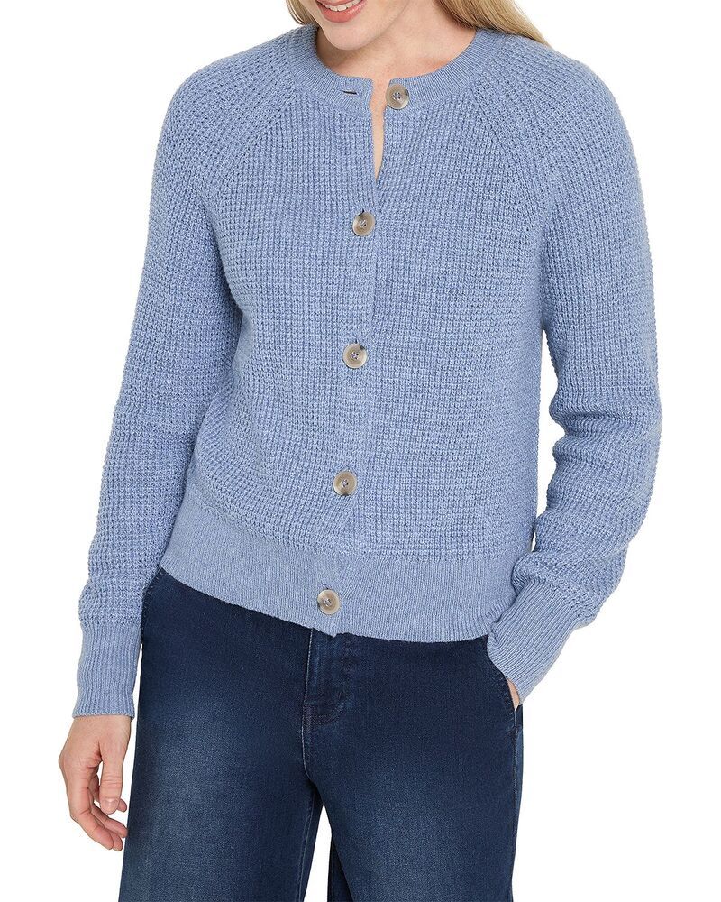 ニックプラスゾーイ レディース アウター カーディガン NICZOE Waffle Tuck Cardigan Dusty Moon