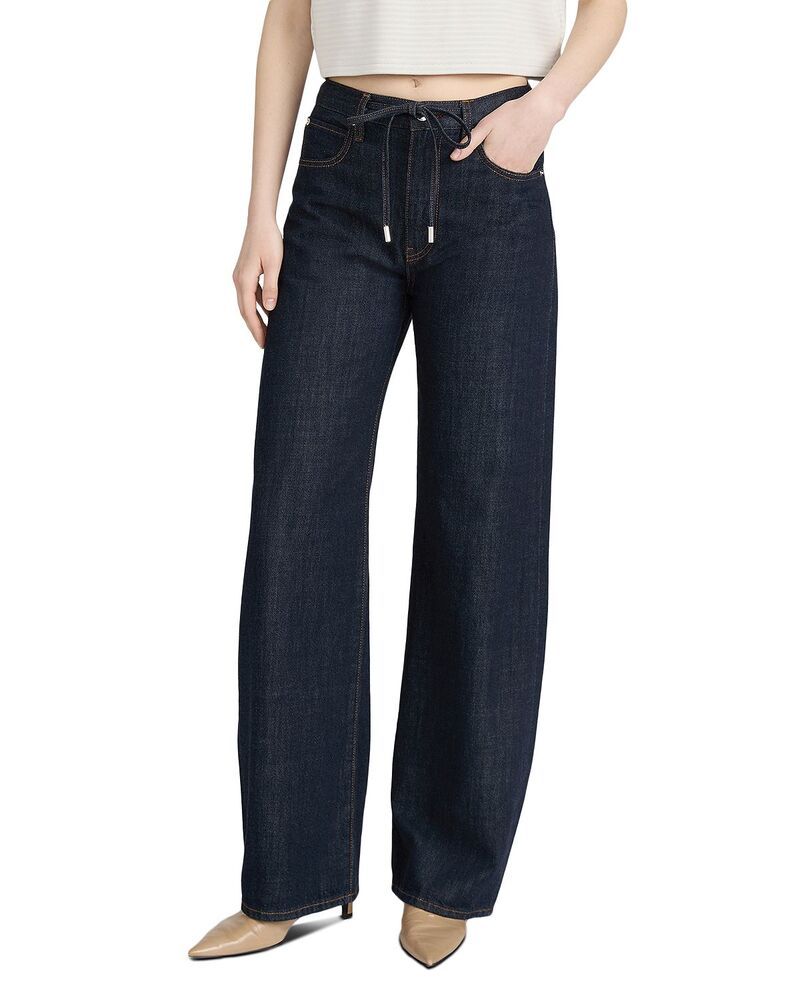 フレーム レディース ボトムス デニムパンツ ジーンズ FRAME The Off Duty Drawstring Bow High Rise Jeans in Rinse