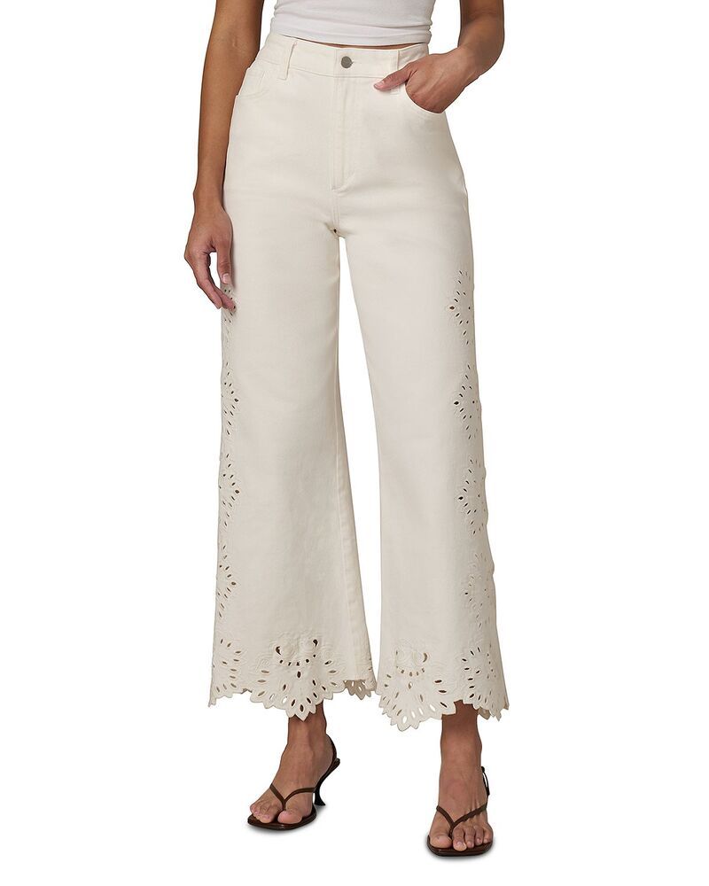 ジョーズジーンズ レディース ボトムス デニムパンツ ワイドレッグ フラワー柄 アンクル フラワー Joes Jeans The Mia Broderie Wide Leg Ankle Jeans i
