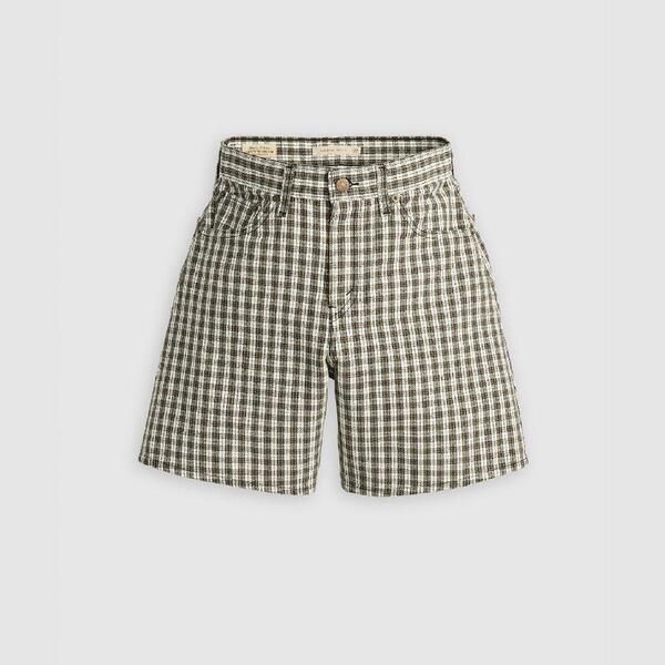リーバイス レディース ボトムス ハーフパンツ・ショーツ ショートパンツ デニム Levis Womens Milo Plaid High Baggy Denim Shorts Milo Plaid
