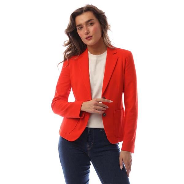 ボス レディース アウター ジャケット・ブルゾン ブレザー Boss Womens Black Single Breasted Viscose Long Sleeve Blazer Bright Or