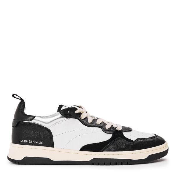 スティーブ マデン メンズ シューズ スニーカー Steve Madden Mens Easton LowTop Trainers BlackWhte ブラック