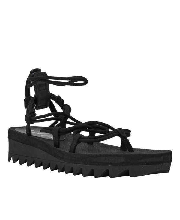 ワイルド ペアー レディース シューズ サンダル プラットフォーム レース Wild Pair Womens Kitkaa Platform LaceUp Sandals Black ブラック