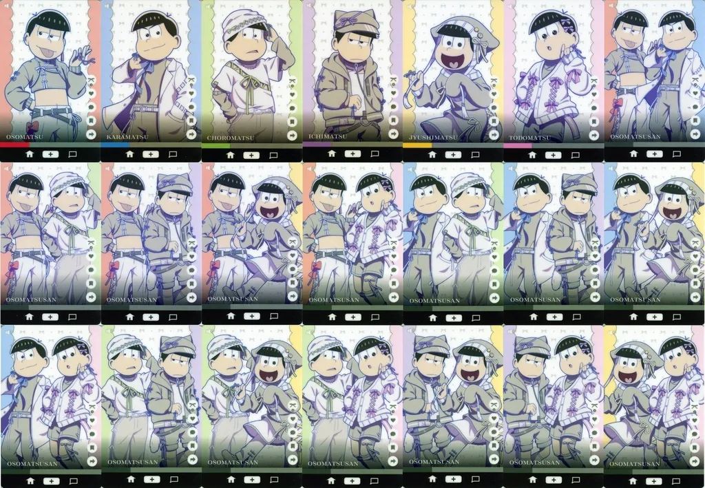 【中古】キャラカード 全21種セット 「おそ松さん コレクションカード」 アニメイトガールズフェスティバル2025グッズ