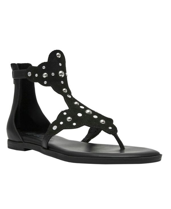 ワイルド ペアー レディース シューズ サンダル Wild Pair Womens Neddrra Flat Sandals Black Micro ブラック