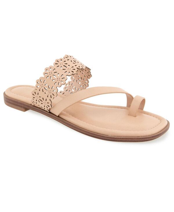 ケンジー レディース シューズ サンダル Kensie Womens Reign Flat Sandal Nude