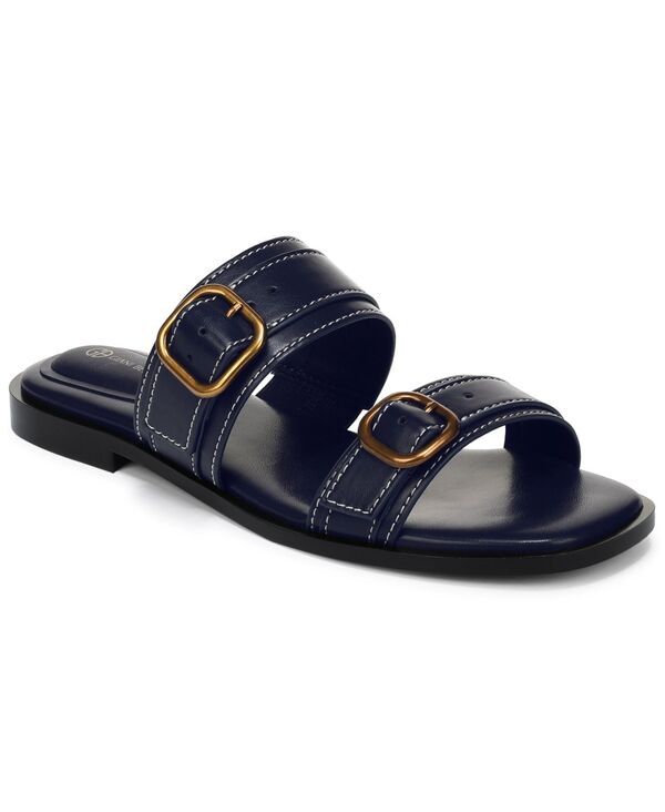 ジャーニ ベルニーニ レディース シューズ サンダル Giani Bernini Womenscottiee Double Band Slide Flat Sandals Blue Notte ブルー