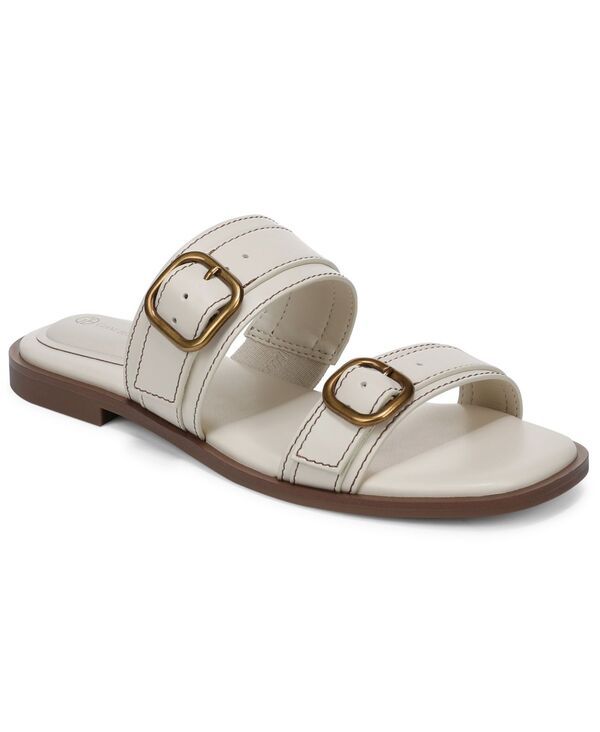 ジャーニ ベルニーニ レディース シューズ サンダル Giani Bernini Womenscottiee Double Band Slide Flat Sandals White Linen ホワ