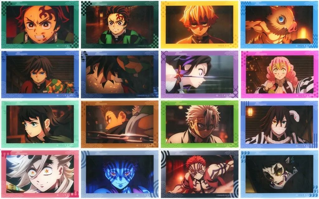 【中古】キャラカード 全16種セット 「鬼滅の刃 トレーディング場面写アクリルカード」