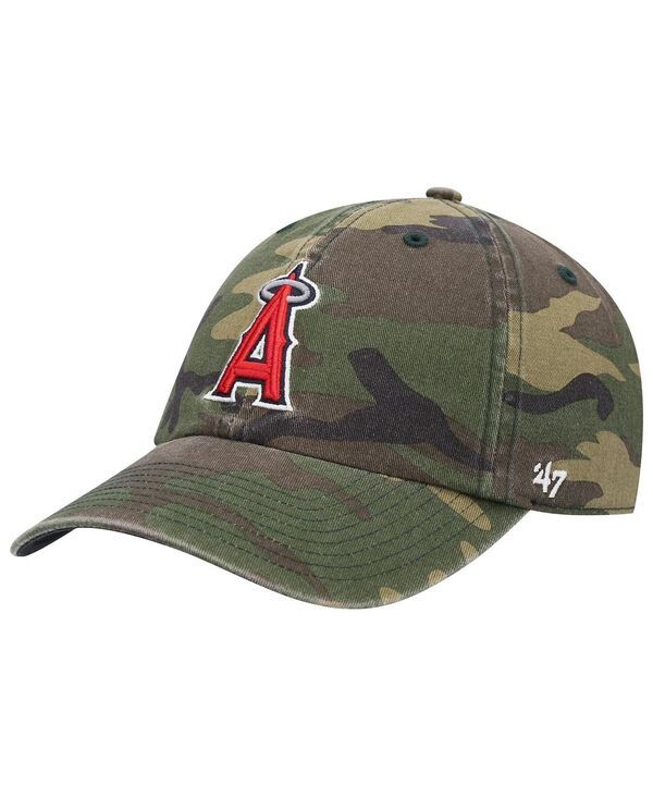 47 ブランド メンズ アクセサリー 帽子 47 Brand Mens 47 Camo Los Angeles Angels Team Clean Up Adjustable Hat Camo