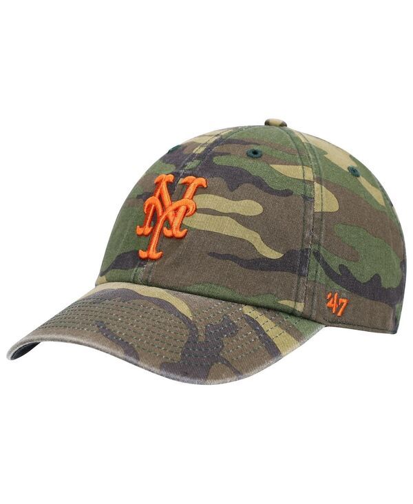 47 ブランド メンズ アクセサリー 帽子 47 Brand Mens 47 Camo New York Mets Team Clean Up Adjustable Hat Camo